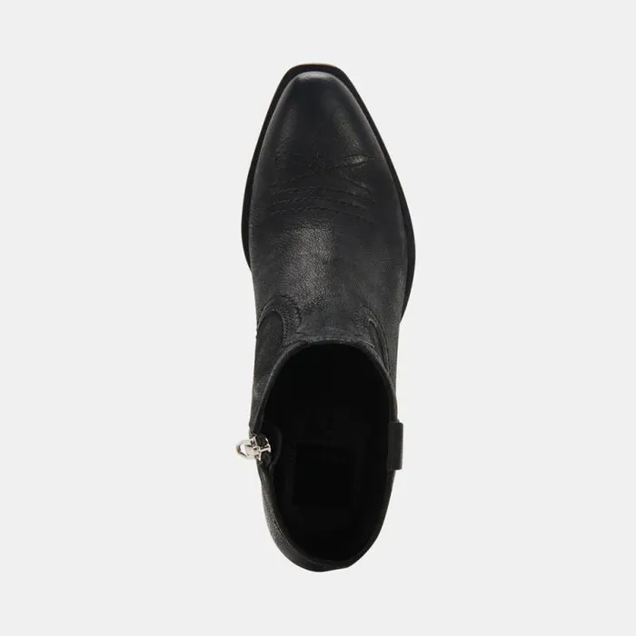Dolce Vita Silma Booties Black Leather Women Boots and Booties
