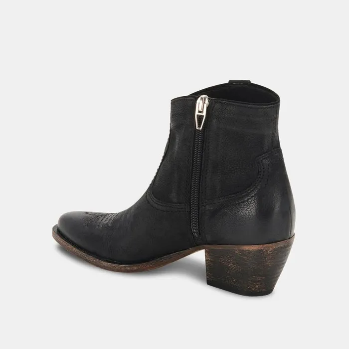 Dolce Vita Silma Booties Black Leather Women Boots and Booties