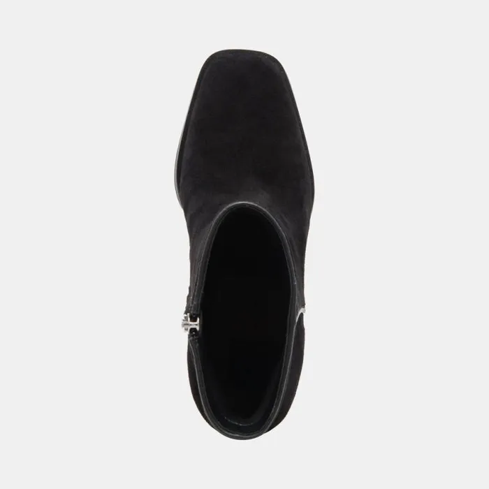 Dolce Vita Susann Wide Booties Onyx Suede Women Boots and Booties
