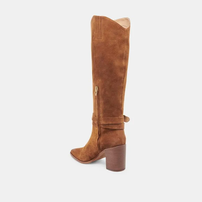 Dolce Vita Tyrone Boots Brown Suede Women Boots and Booties