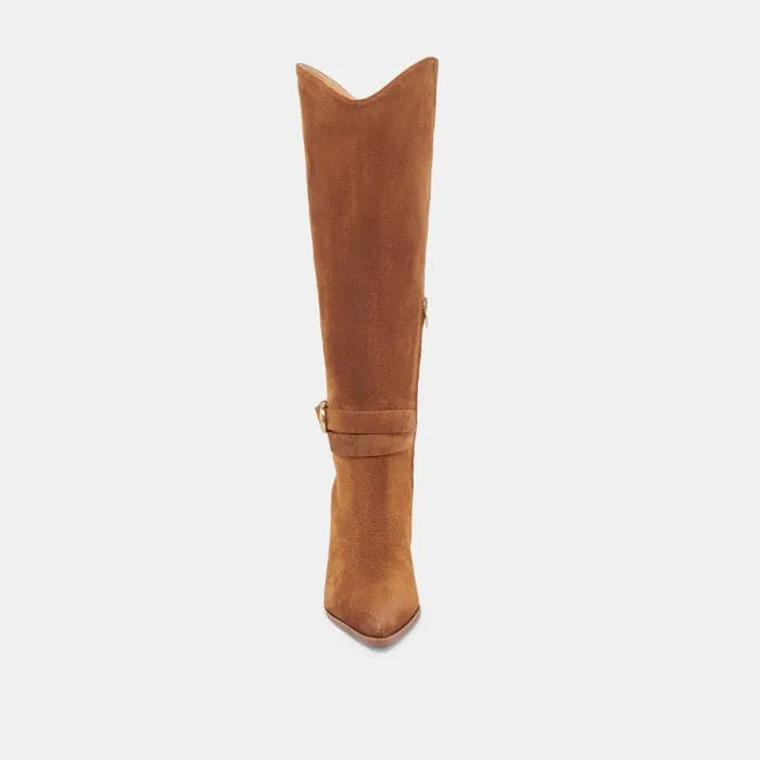 Dolce Vita Tyrone Boots Brown Suede Women Boots and Booties