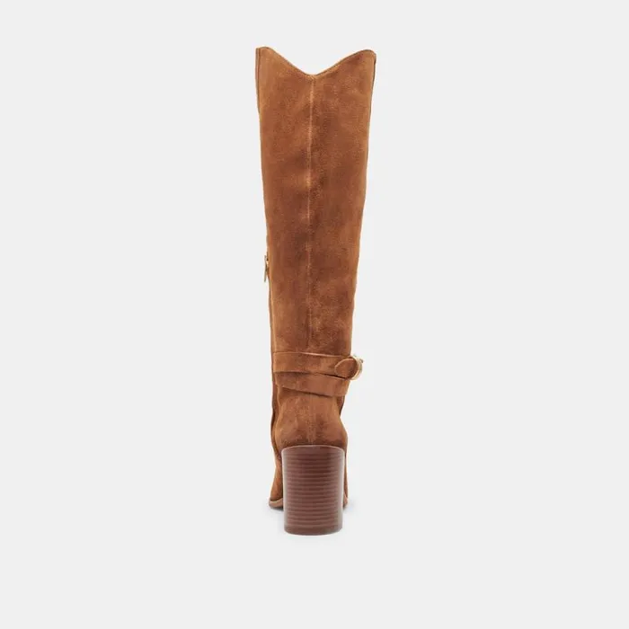 Dolce Vita Tyrone Boots Brown Suede Women Boots and Booties