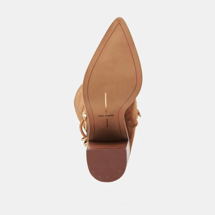 Dolce Vita Tyrone Boots Brown Suede Women Boots and Booties