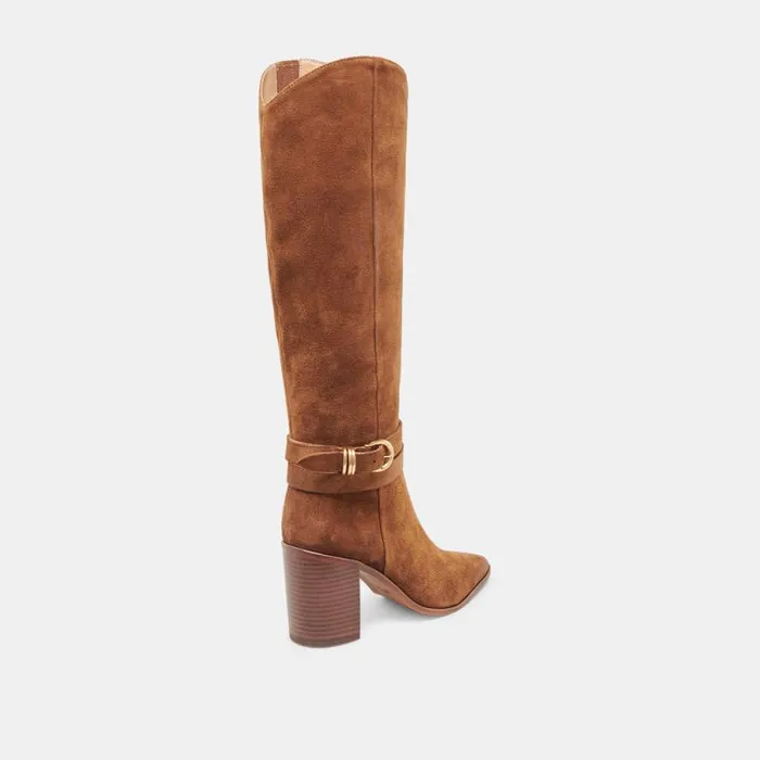 Dolce Vita Tyrone Boots Brown Suede Women Boots and Booties