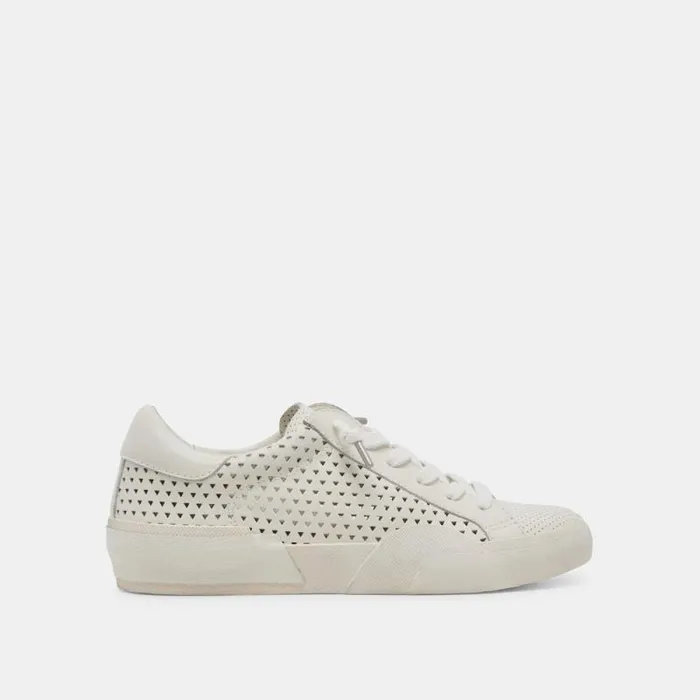 Dolce Vita Zina Perf 360 Sneakers White Leather Women Sneakers