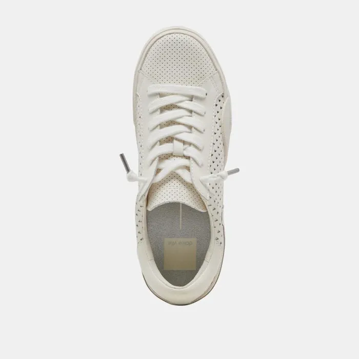 Dolce Vita Zina Perf 360 Sneakers White Leather Women Sneakers