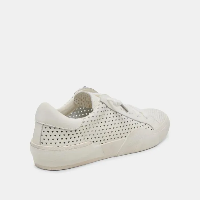 Dolce Vita Zina Perf 360 Sneakers White Leather Women Sneakers