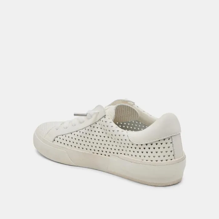 Dolce Vita Zina Perf 360 Sneakers White Leather Women Sneakers