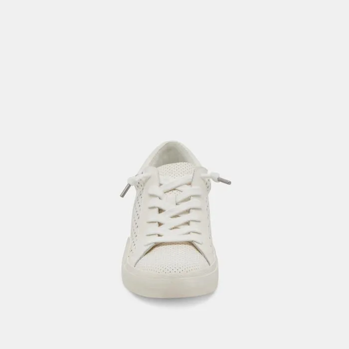 Dolce Vita Zina Perf 360 Sneakers White Leather Women Sneakers