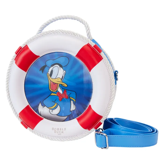 Donald Duck 90th Anniversary Lenticular Crossbody Bag Unisex Loungefly Bags and Wallets Donald Duck 90th Anniversary Lenticular Crossbody Bag Unisex Loungefly Bags and Wallets