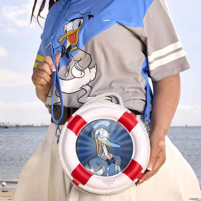 Donald Duck 90th Anniversary Lenticular Crossbody Bag Unisex Loungefly Bags and Wallets Donald Duck 90th Anniversary Lenticular Crossbody Bag Unisex Loungefly Bags and Wallets