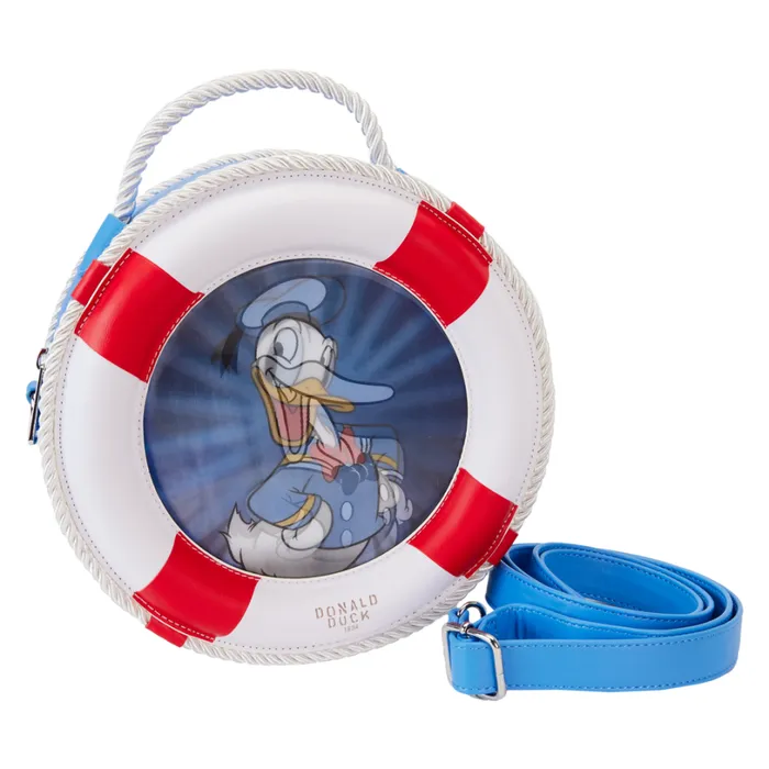 Donald Duck 90th Anniversary Lenticular Crossbody Bag Unisex Loungefly Bags and Wallets Donald Duck 90th Anniversary Lenticular Crossbody Bag Unisex Loungefly Bags and Wallets