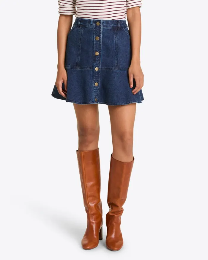 Draper James Bottoms and Skirts Women Button Front Denim Skirt