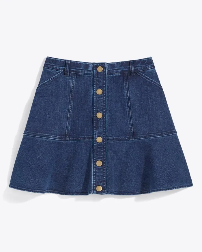Draper James Bottoms and Skirts Women Button Front Denim Skirt