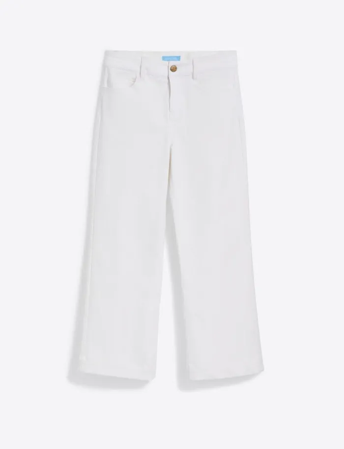 Draper James Bottoms and Skirts Women Wide Leg Jeans In White Denim