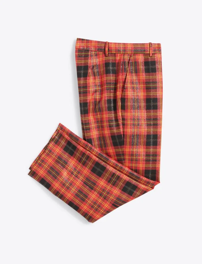 Draper James Bottoms and Skirts Women Woven Pants In Caroline Shimmer Plaid