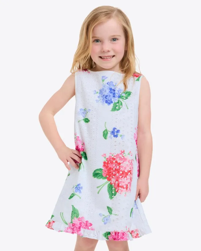 Draper James Dresses Women Girls Shift Dress In Printed Eyelet