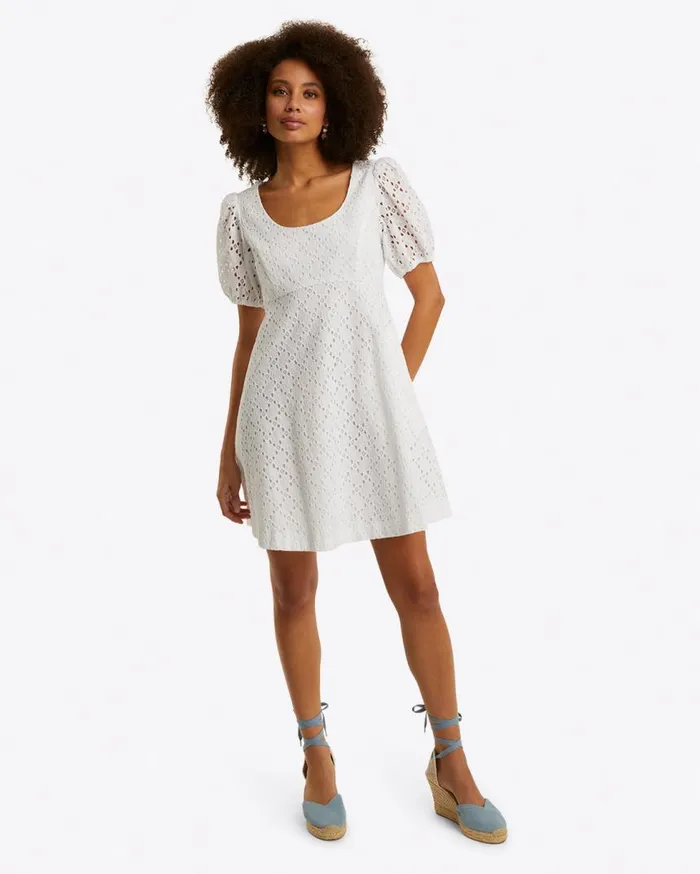 Draper James Dresses Women Hailey Babydoll Dress In Eyelet