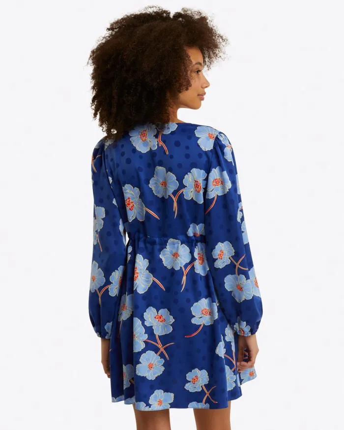 Draper James Dresses Women Kellie Babydoll Dress In Printed Dot Jacquard
