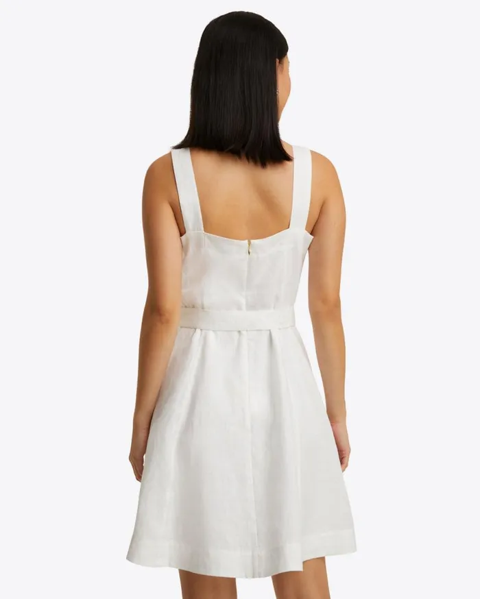 Draper James Dresses Women Kylie Love Circle Mini Dress In Linen