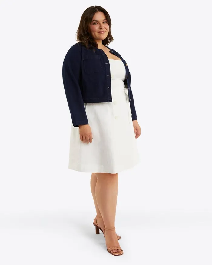 Draper James Dresses Women Kylie Love Circle Mini Dress In Linen