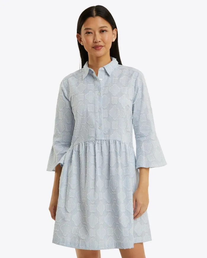 Draper James Extended Sizes Women Sheena Shirtdress In Textured Stripe
