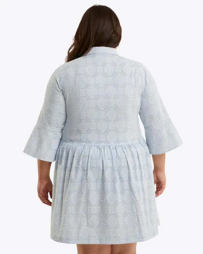 Draper James Extended Sizes Women Sheena Shirtdress In Textured Stripe