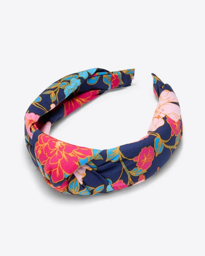 Draper James Hats and Hair Women Knotted Headband In Blooming Peony
