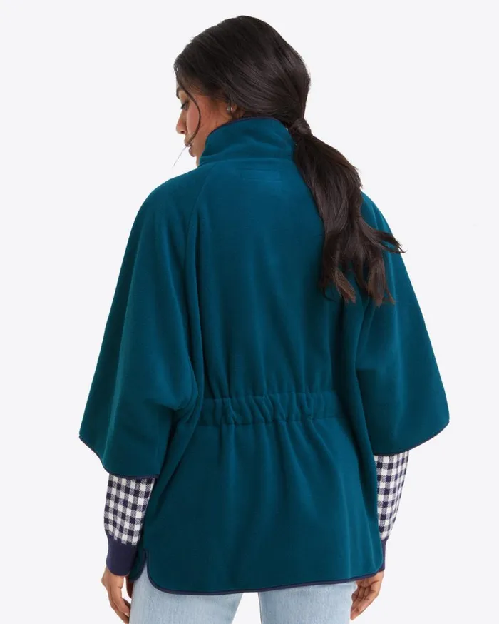 Draper James Jackets and Outerwear Women Belted Fleece Jacket In Teal