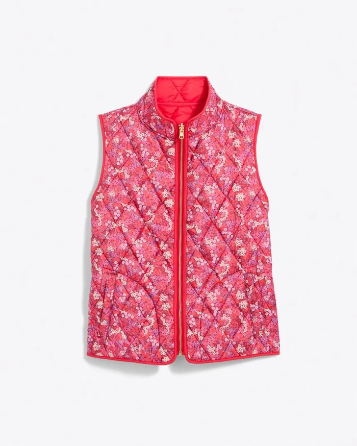 Draper James Jackets and Outerwear Women Reversible Quilted Puffer Vest
