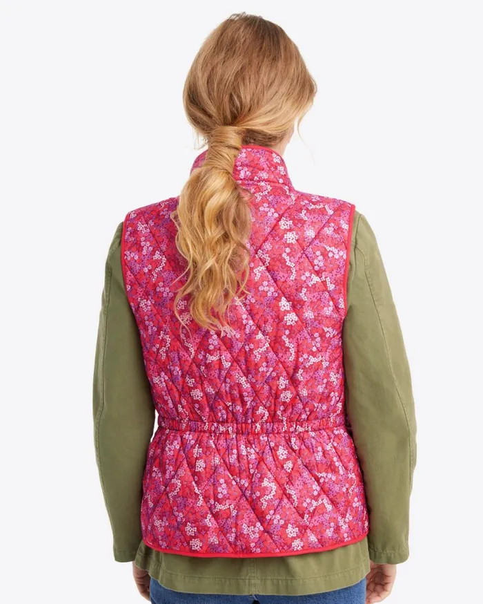 Draper James Jackets and Outerwear Women Reversible Quilted Puffer Vest