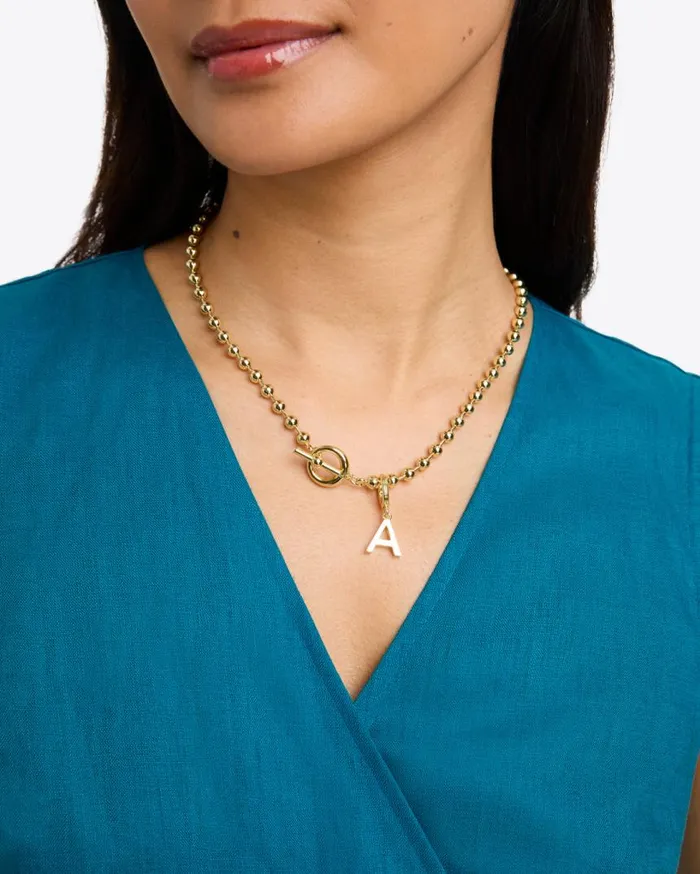 Draper James Jewelry Women Gold Bead Toggle Necklace