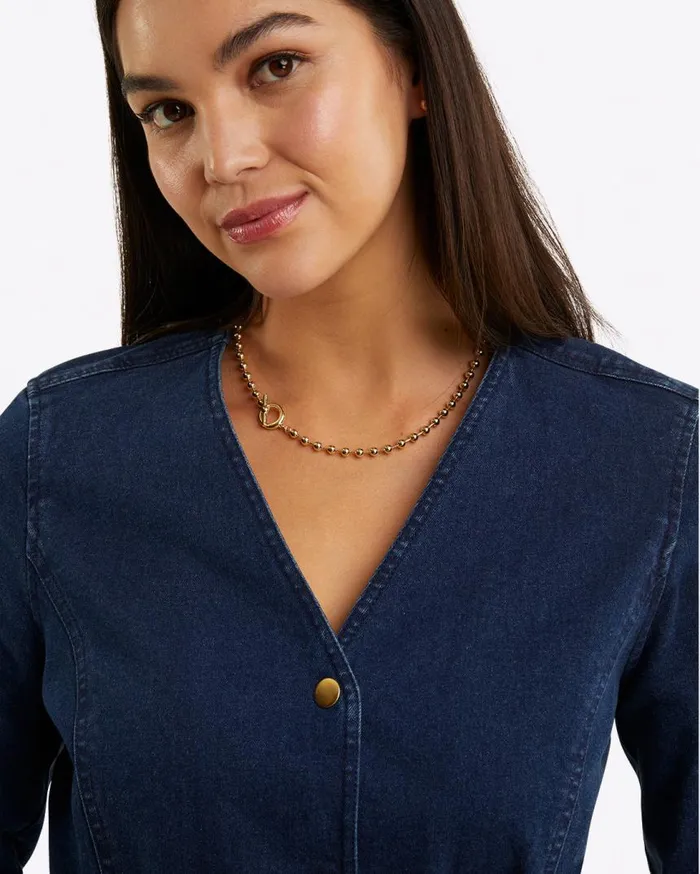 Draper James Jewelry Women Gold Bead Toggle Necklace