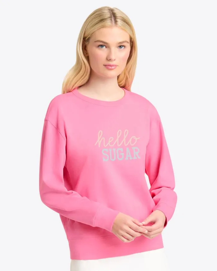 Draper James Lounge and Pajamas Women Hello Sugar Sweatshirt