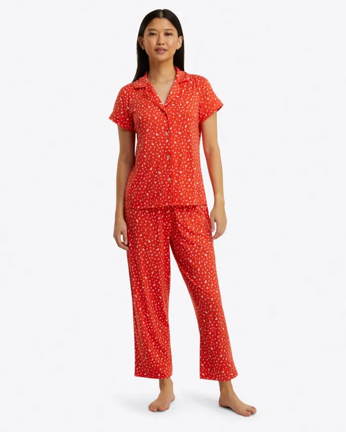 Draper James Lounge and Pajamas Women Linda Pajama Set In Falling Petals