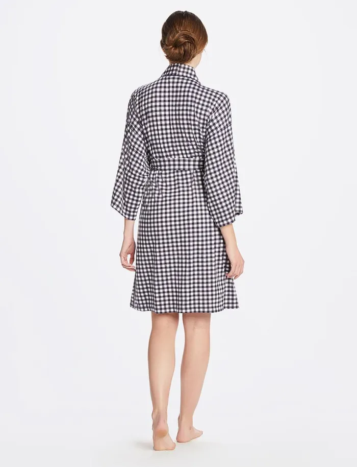 Draper James Lounge and Pajamas Women Louise Robe In Gingham