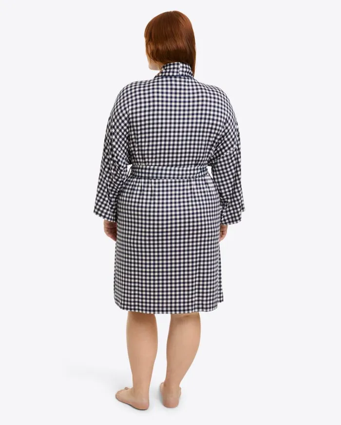 Draper James Lounge and Pajamas Women Louise Robe In Gingham