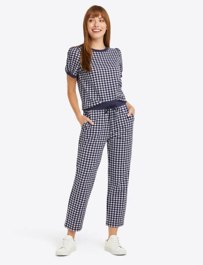 Draper James Lounge and Pajamas Women Natalie Sweatpants In Gingham