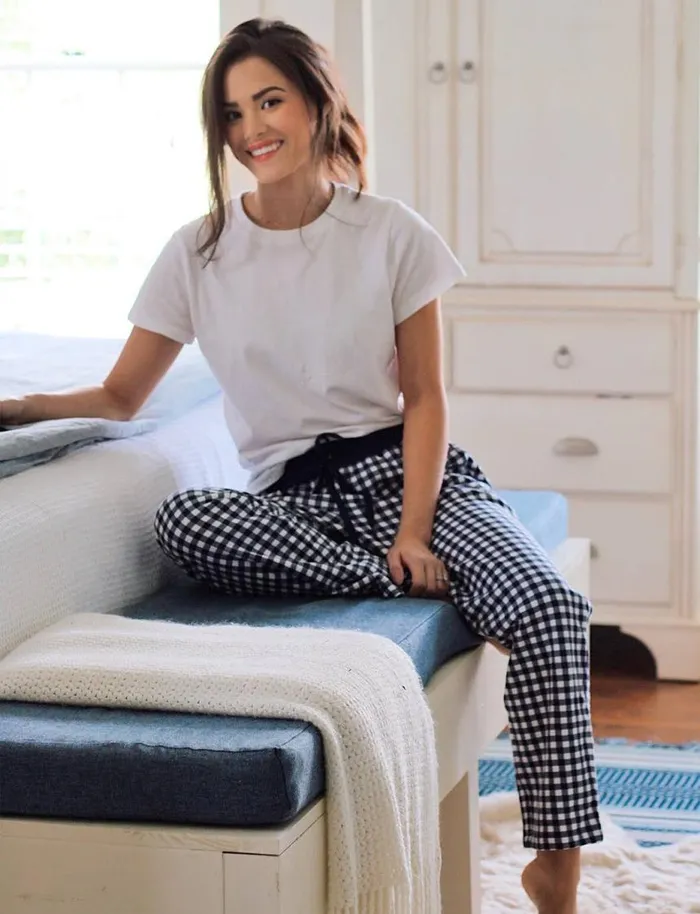Draper James Lounge and Pajamas Women Natalie Sweatpants In Gingham