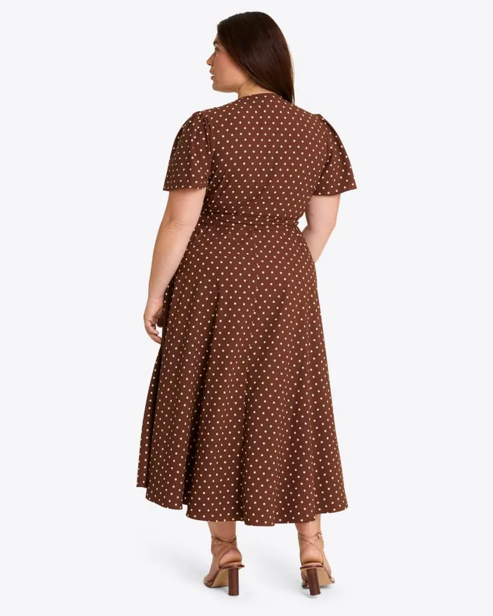 Draper James Midi and Maxi Women Gigi Wrap Dress In Matte Satin