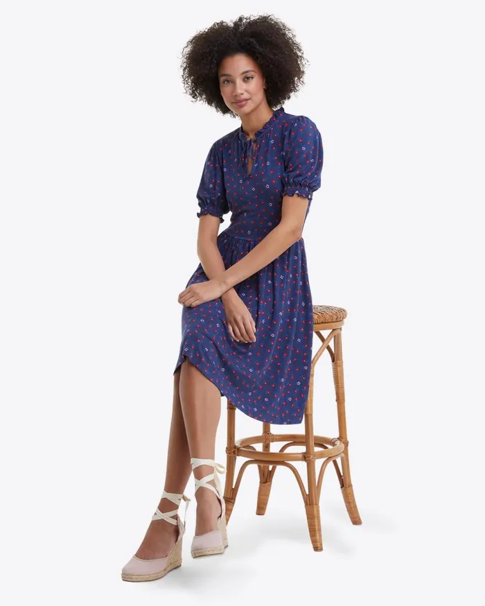 Draper James Midi and Maxi Women Nanci Dress In Falling Daisies