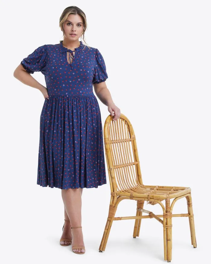 Draper James Midi and Maxi Women Nanci Dress In Falling Daisies