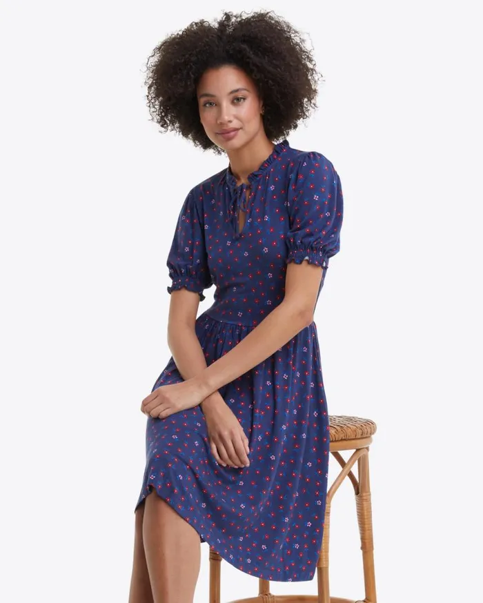 Draper James Midi and Maxi Women Nanci Dress In Falling Daisies