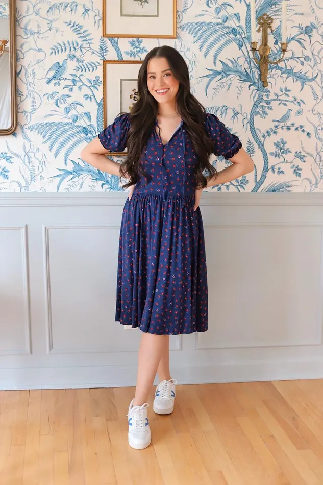 Draper James Midi and Maxi Women Nanci Dress In Falling Daisies