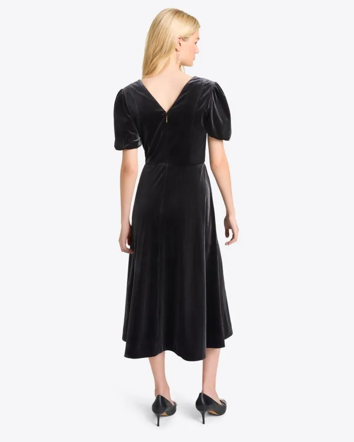 Draper James Midi and Maxi Women Vivienne Love Circle Midi Dress In Velvet