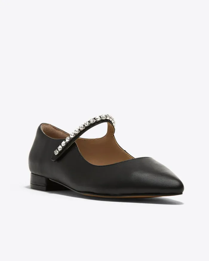 Draper James Shoes Women Abigail In Jeweled Black Leather