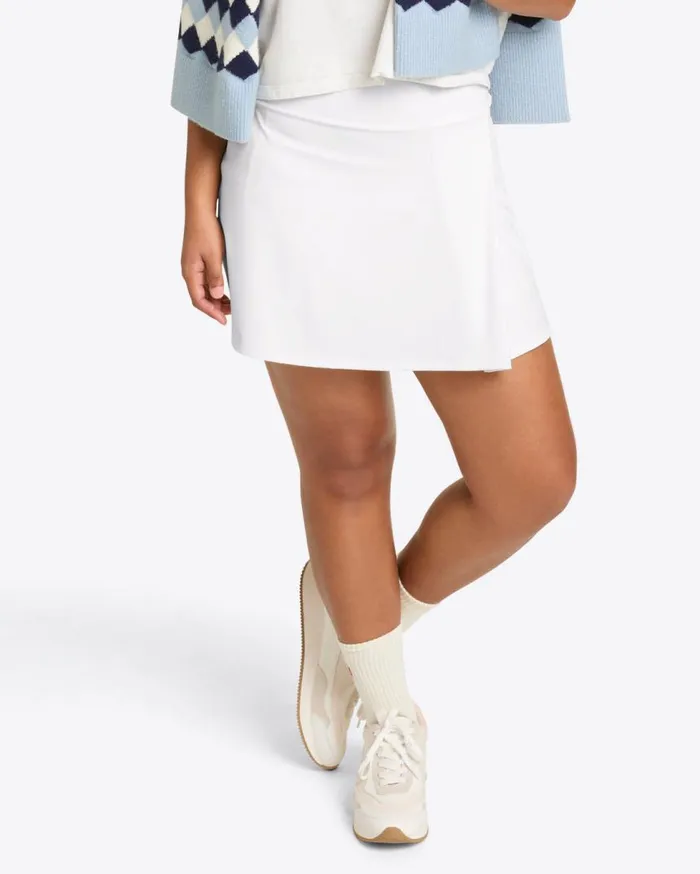Draper James Sport Women Side Slit Skort In White