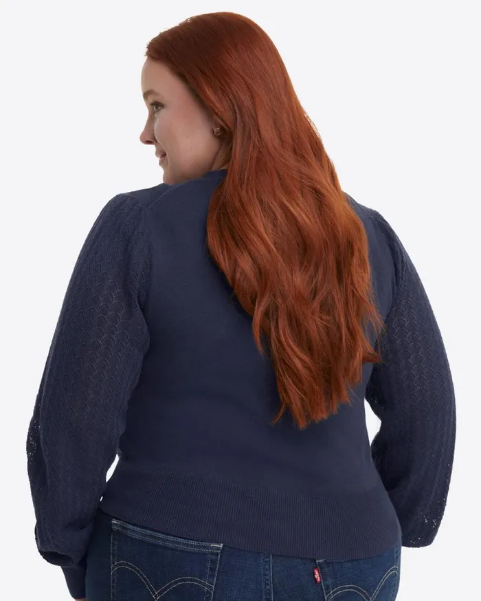 Draper James Sweaters Women Button Front Cardigan In Navy