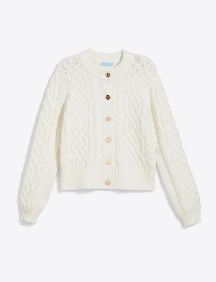 Draper James Sweaters Women Cable Knit Cardigan In Cotton
