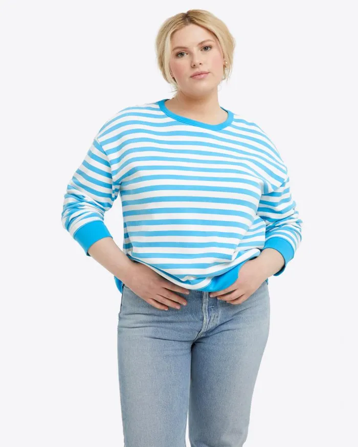 Draper James Sweaters Women Kelsea Sweatshirt In Awning Stripe